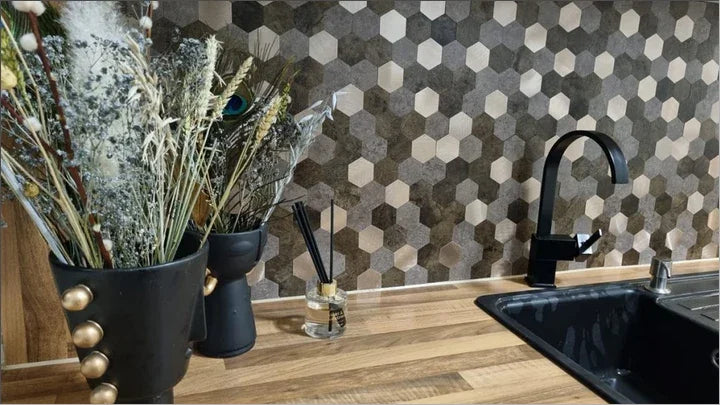 Mosaïque Adhésive hexagone crédence - By My Deco