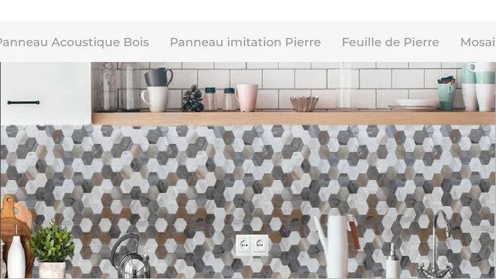 Crédence Cuisine Avec nos Mosaïque - By My Deco