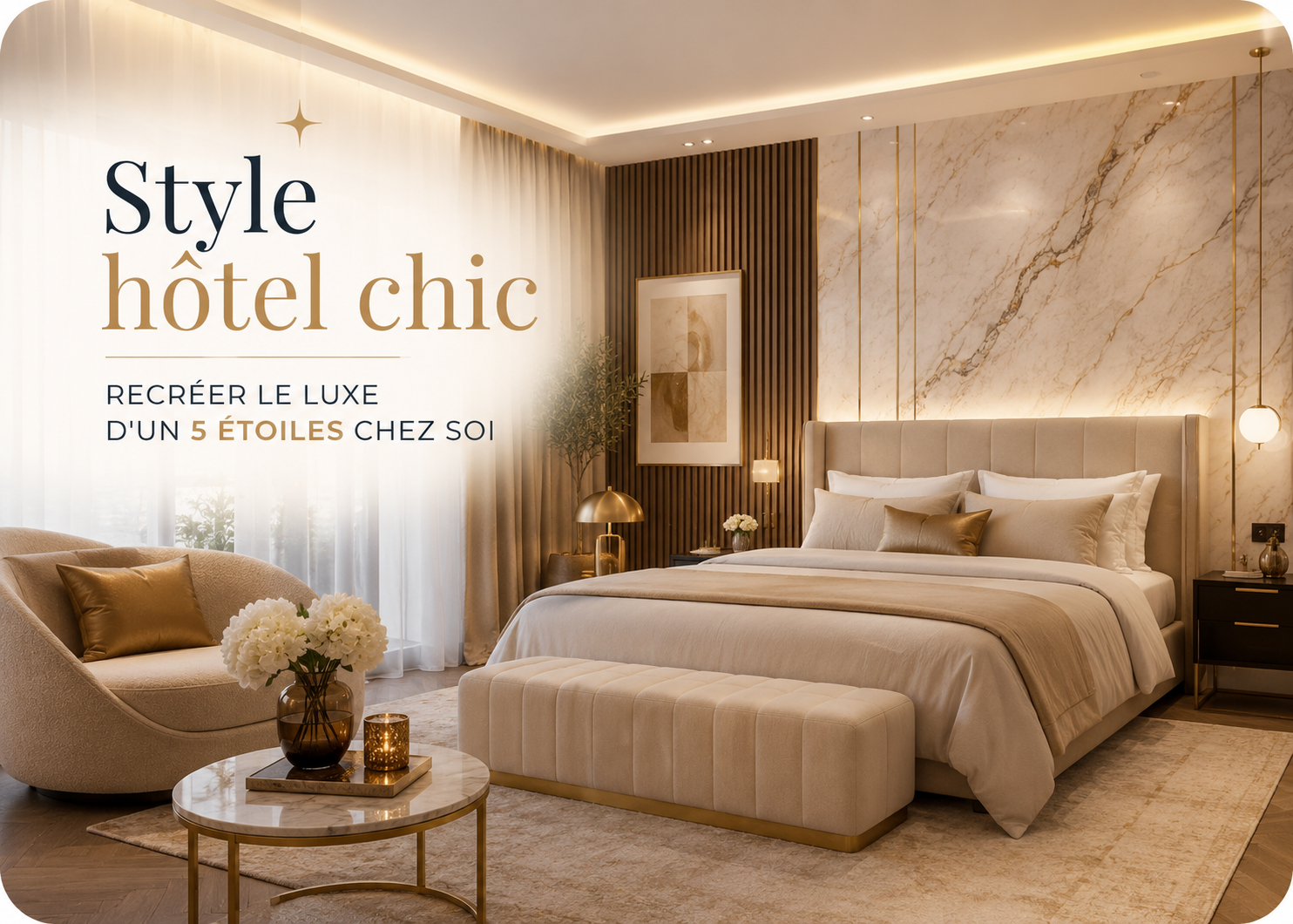 Style hôtel chic : recréer le luxe d'un 5 étoiles chez soi