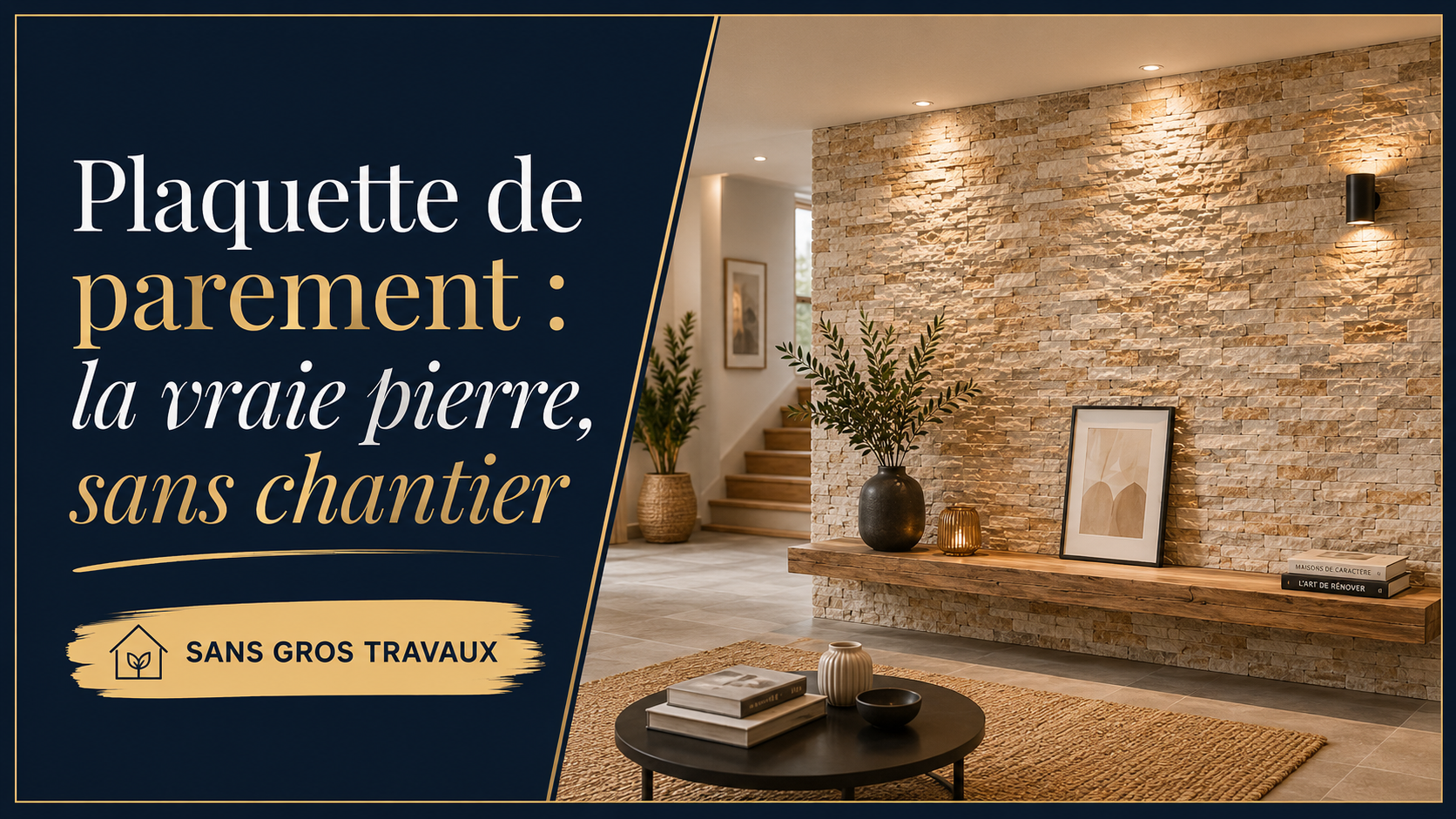 Plaquette de parement : la vraie pierre, sans chantier