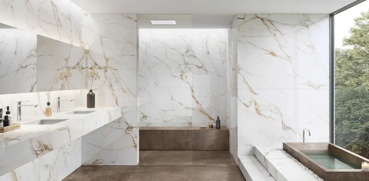 Panneau PVC Effet Marbre : Transformez Votre Salle de Bain - By My Deco