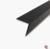 Baguette d'angle 90 extérieur noir aluminium pour pvc/spc/feuille de pierre - By My Deco