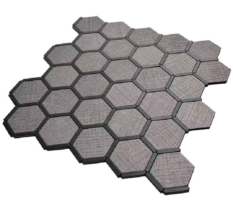 Mosaïque Adhésive Hexagonal Noir Design Décoration mural - By My Deco