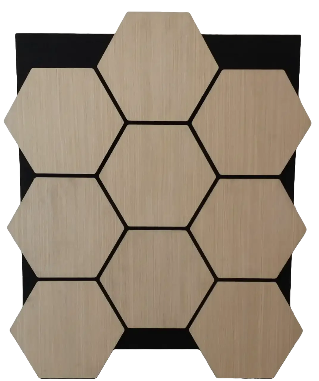 Hexagone Bois Acoustique Chêne | Murale Phonique 66x81 cm - By My Deco