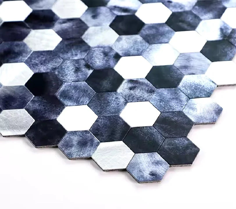 Credence Adhésive - Mosaïque Bleu Brillant salle de bain - vue alternative