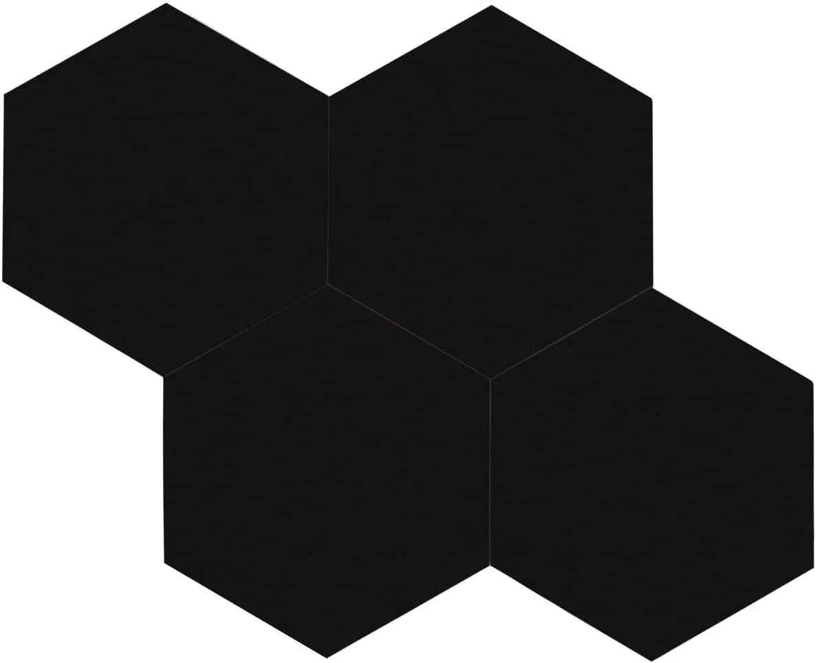 Mosaique Adhésif Noir Hexagone Pour Tout Murs - By My Deco