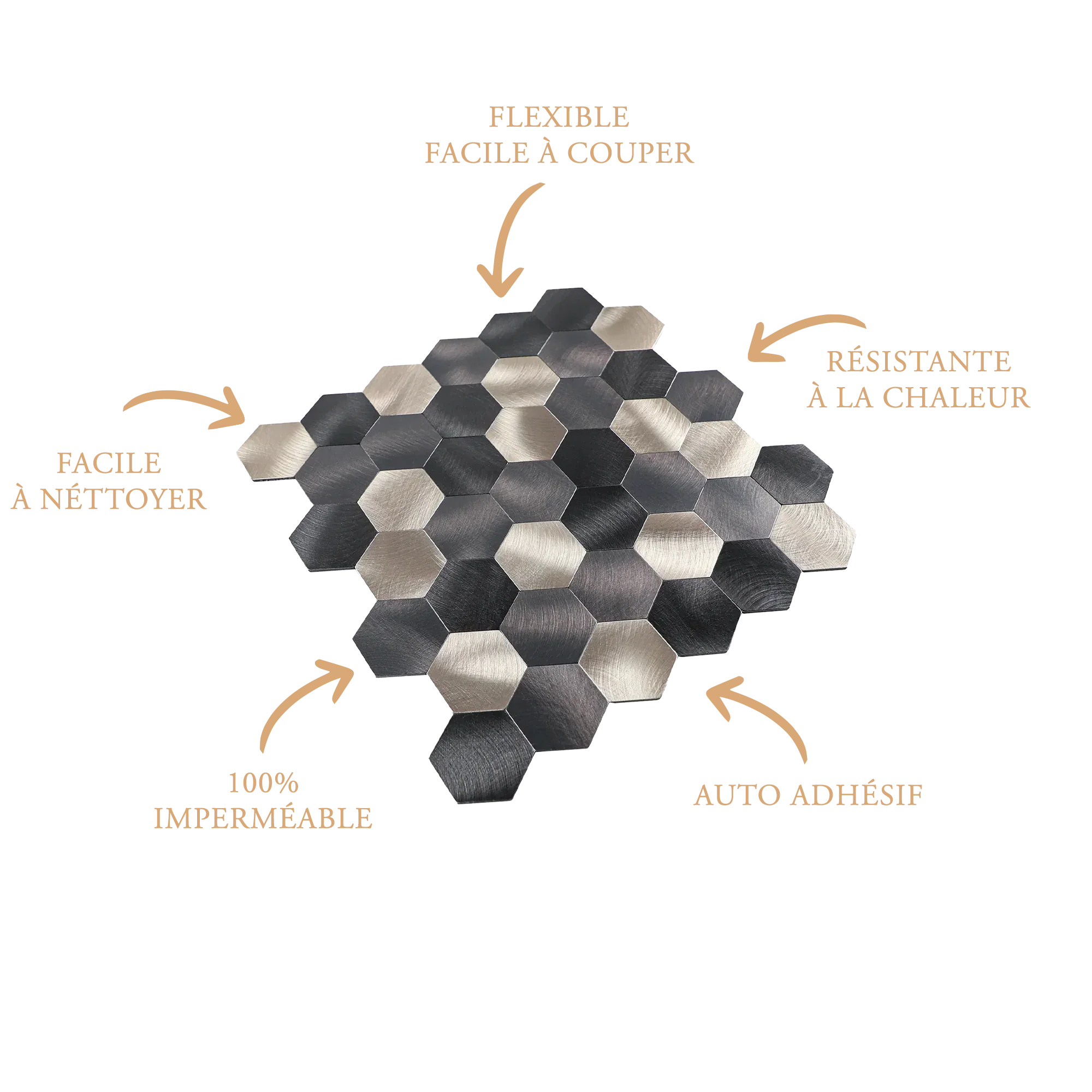 mosaique adhésive detail du facile a netoyer et facile a couper