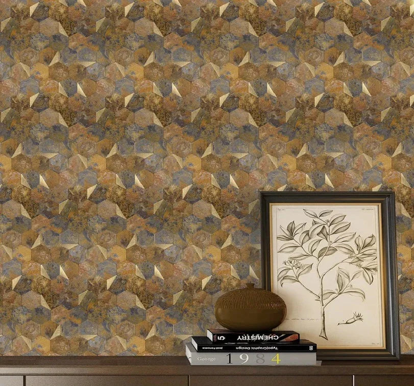 Mosaïque Crédence Adhésive Cuivré Doré facile a couper - By My Deco