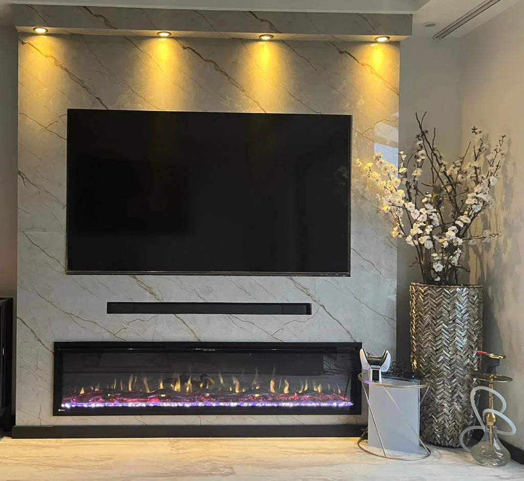 Plaque PVC Imitation Marbre Beige unité télé