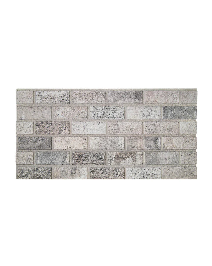 Panneau Imitation Pierre Patinée Beige-Grise - Facile A Couper - 100 x 50 cM