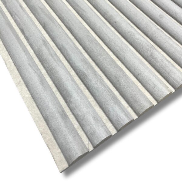 Panneau Acoustique Bois Daim Gris Clair - 260 x 60 cm