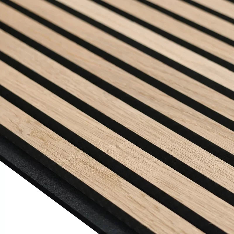 Panneau acoustique Bois Chêne | Akupanel 260 Feutrine Noir - By My Deco