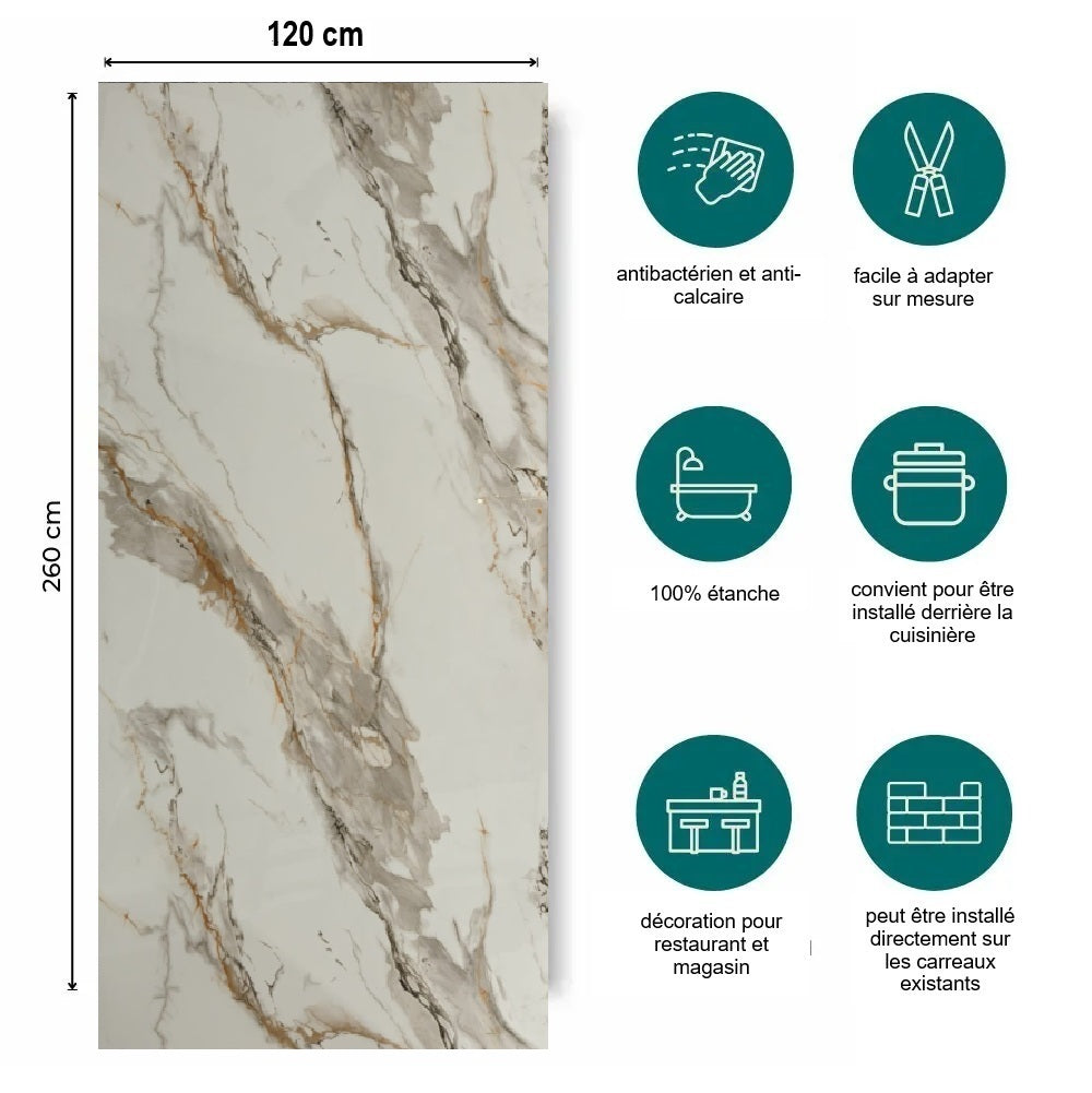 panneau blanc marron detail produit