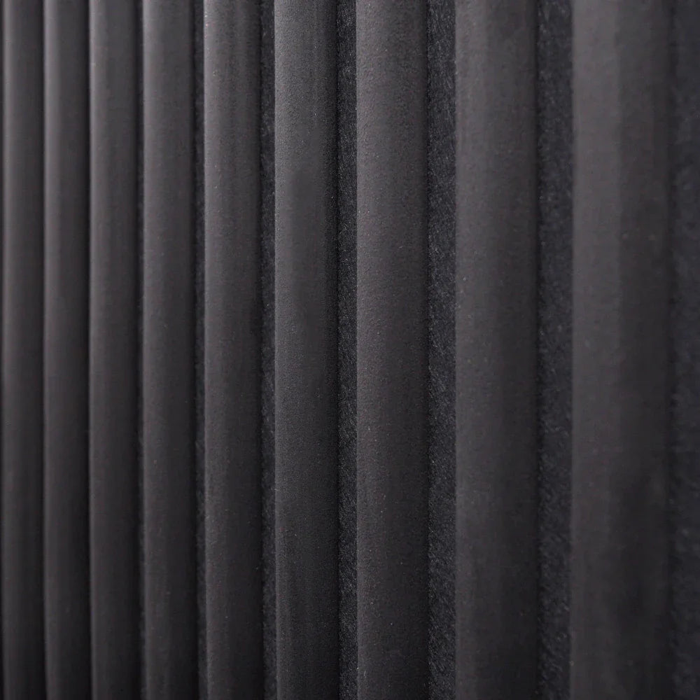 Panneau Acoustique Bois - Textile Daim Noir 260 x 60 CM - vue alternative