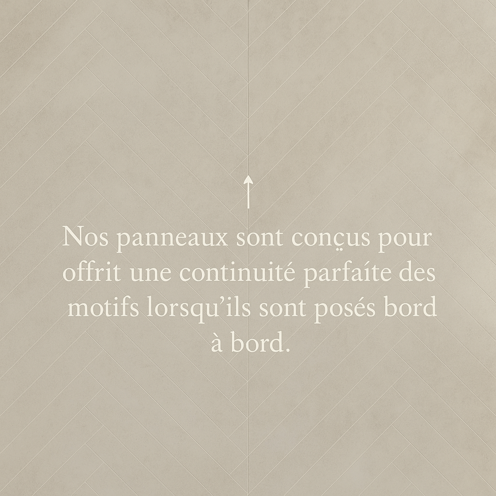 panneau mural bord a bord beige