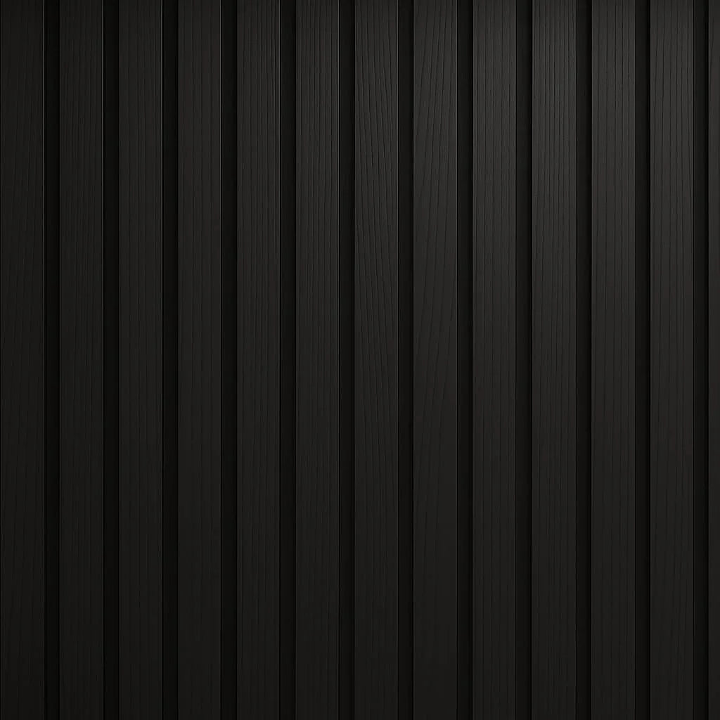 Panneau Acoustique Bois Noir 260 - Tasseaux Bois Noir - By My Deco