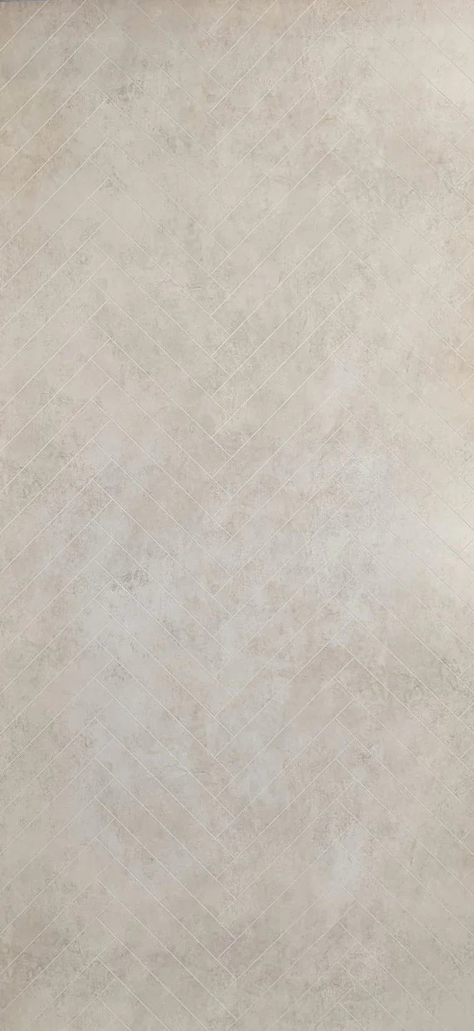 Panneau Mural Chevron Beige Mat - Salle De Bain - Motif Zellige - vue alternative