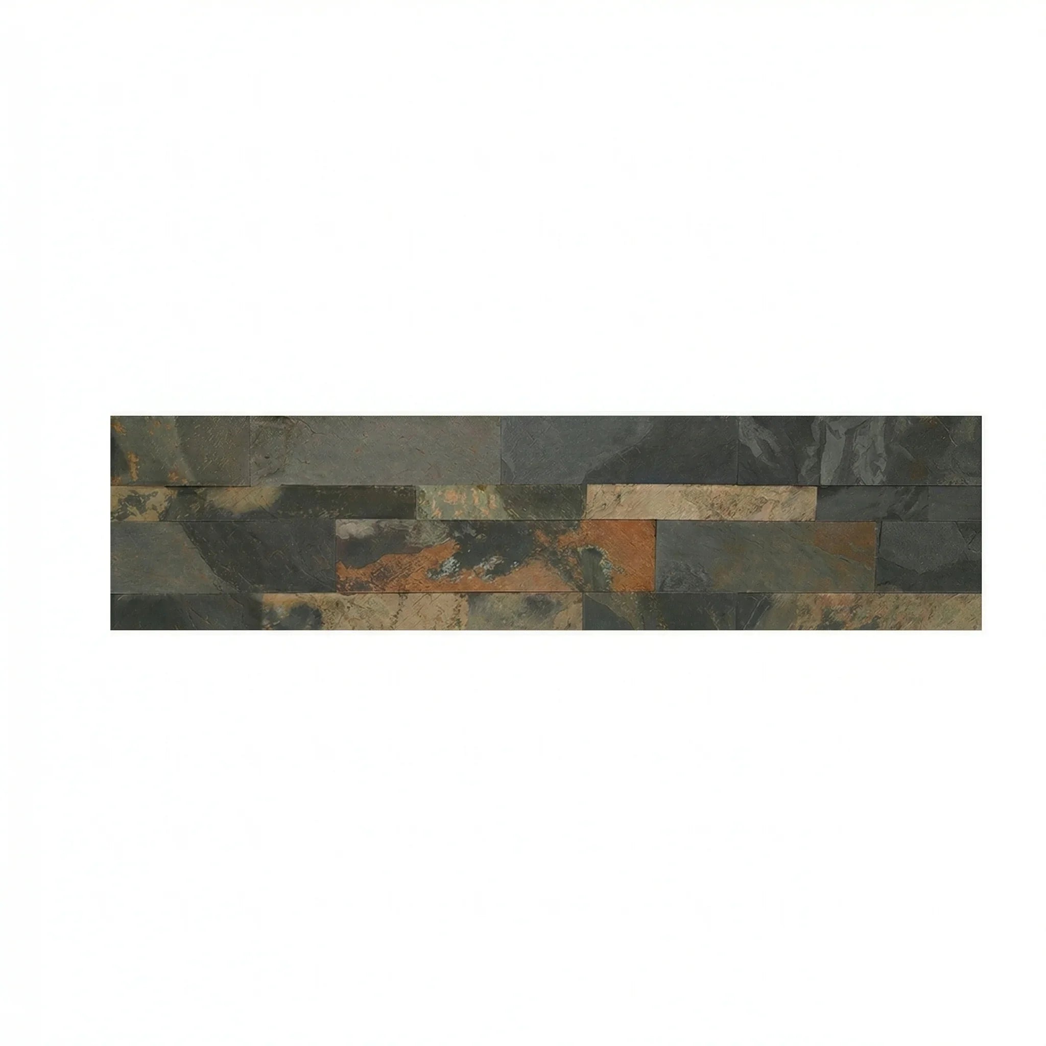 Pierre Naturelle Adhésive Autumn Rustic 60 x 15 CM — Parement Ardoise Anthracite - vue alternative