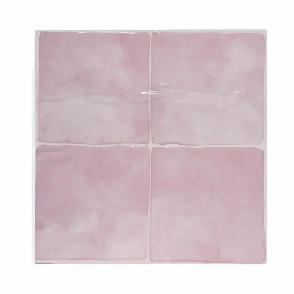 Sticker Carrelage Vinyle - Crédence Cuisine – Carré Rose - vue alternative