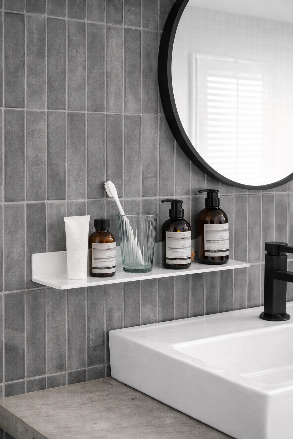 Crédence Salle De Bain Gris Anthracite