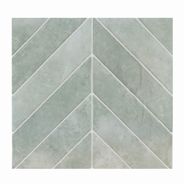 Sticker Carrelage Zellige Vert Sauge Adhésive – Effet Carrelage