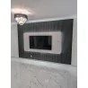 Panneau Acoustique Bois derrière télé cinewall