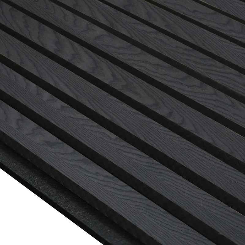 Panneau Acoustique Bois Noir 260 cm x 60 cm Akupanel