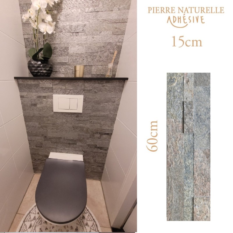 Pierre Naturelle Adhésive Madrid Cuivre Marron 60x15xcm