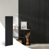 Panneau Acoustique Bois Noir 260 cm x 60 cm Akupanel