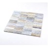 Mosaique adhésive beige argent 2