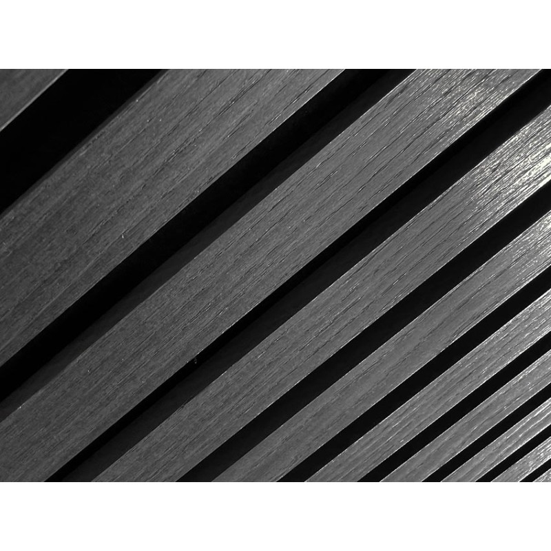 Panneau Acoustique Bois Noir 260 cm x 60 cm Akupanel