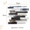 Mosaïque adhésive beige pour crédence à coller - Solution pratique et moderne pour cuisine