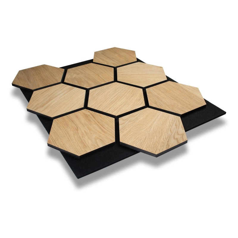 Bois Hexagonale acoustique chene produit seul