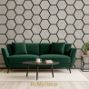 Bois Hexagonale Acoustique Gris Sur Murs de Salon