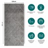 PLaque PVC Imitation marbre gris impérmeable