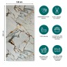 PVC Marbre Doré étanche et Luxe