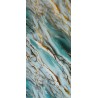 Panneau PVC Effet Marbre Bleuté avec Veine Doré Oslo