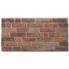 Plaque Murale Imitation Pierre Rouge / Orange – L1713 (100 x 50 x 2 cm)