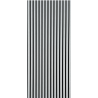 Panneau Acoustique Bois Gris Clair 260 x 60 cm Akupanel Feutrine Noir