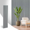 Panneau Acoustique Bois Gris Clair 260 x 60 cm Akupanel Feutrine Noir