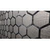 Mosaique Adhésive Credence Gris Noir Hexagonale