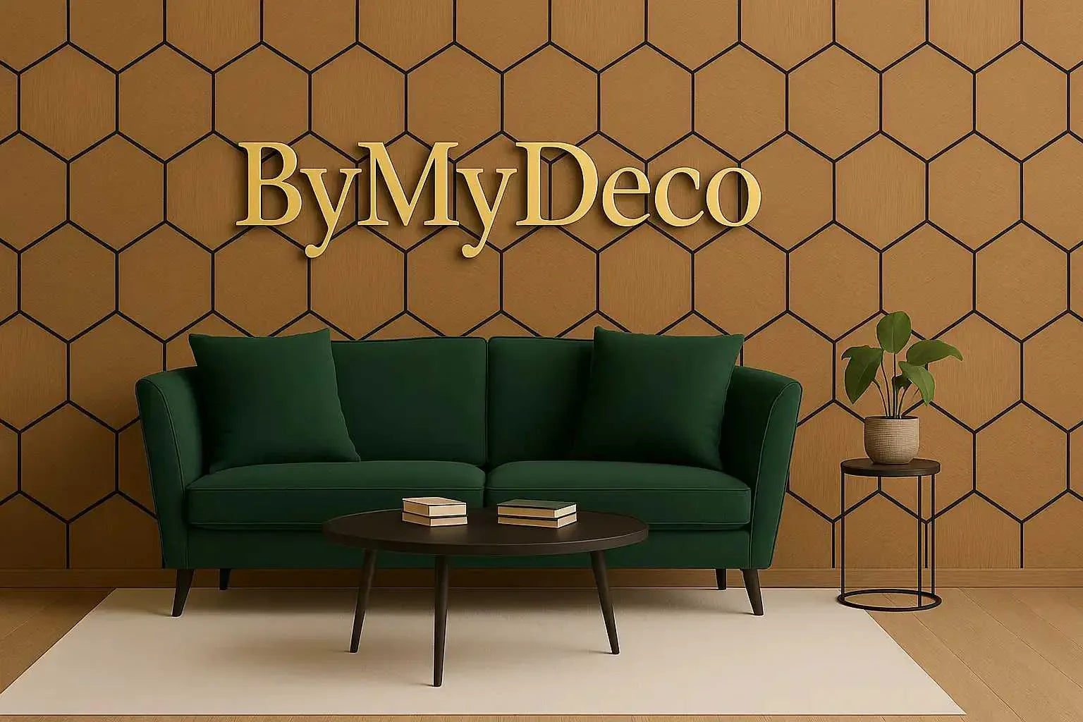 Hexagone Bois Acoustique - By My Deco