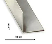 Baguette en L 90° extérieur aluminium pour pvc/spc/feuille de pierre