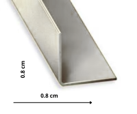 Baguette en L 90° extérieur aluminium pour pvc/spc/feuille de pierre - vue alternative