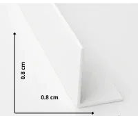 Baguette en L 90° extérieur aluminium pour pvc/spc/feuille de pierre