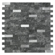 Crédence Adhésive Mosaique Salle de Bain Anthracite