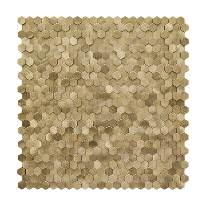Crédence Mosaïque Adhésive Relief Doré Décoration Cuisine - By My Deco