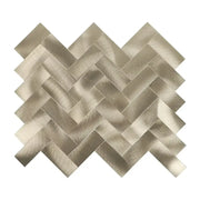 Credence Adhesive En Mosaique Chevron Doré Pour Cuisine
