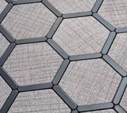 Mosaïque Adhésive Hexagonal Noir Design Décoration mural - By My Deco