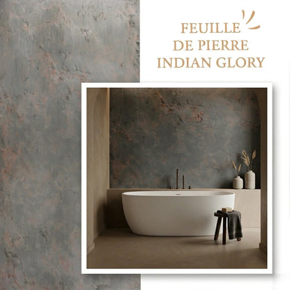 Feuille de Pierre Naturelle Indian Glory 260 x 120 cm Salle De Bain